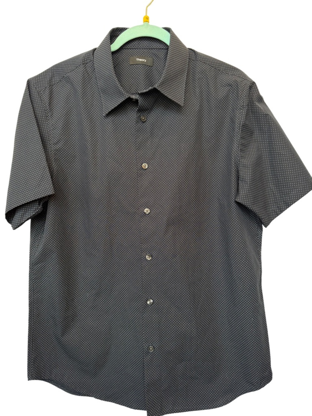 Theory Men's Short-Sleeve Dot Print Shirt